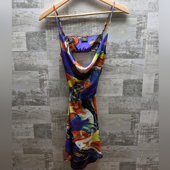 Blanc Piccasso Mesh Miami Cut Out Mini Dress - Picture 8 of 8